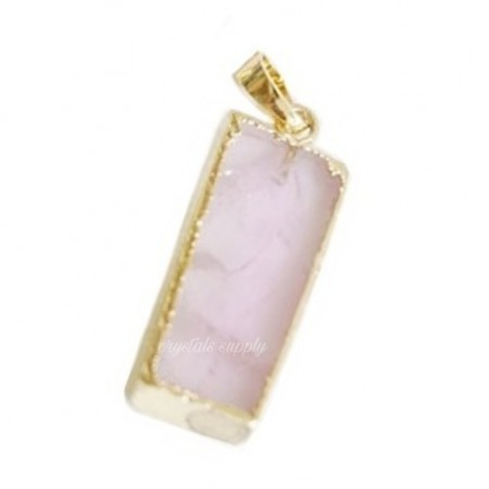 Rose Quartz Pendants - Customized Shape Gemstone  Pendants