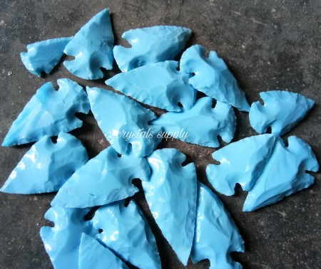 Turquoise Arrowheads 1 - 2 Inch Wholesale Price