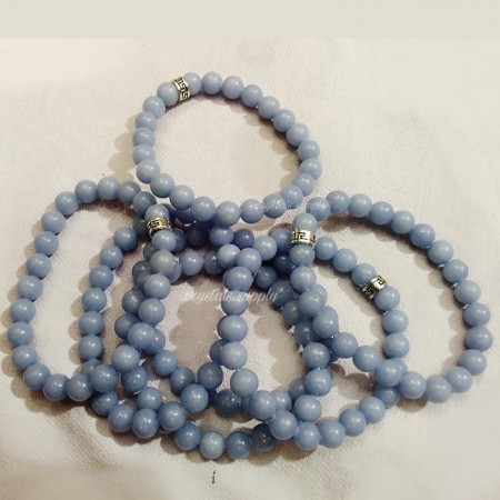 Angelite Bracelets - Blue Angelite Beads Bracelets